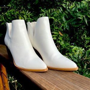 NWOT White Booties